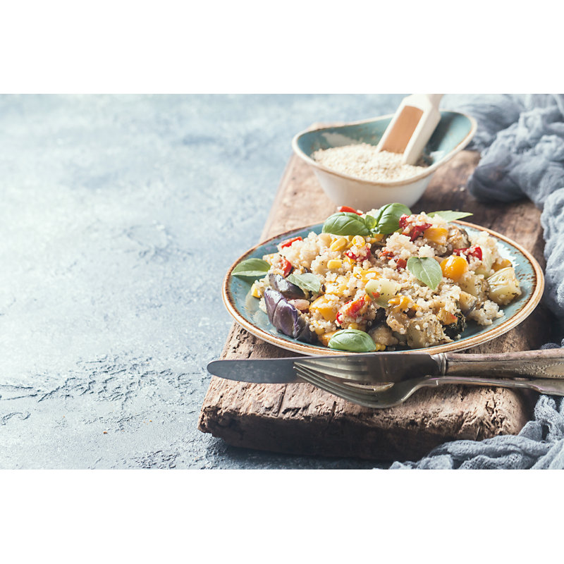 Quinoa Salad by Roxiller - Wrapped Canvas Print, 20cm H x 30cm W x 3.8cm D