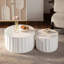 Ensemble de tables gigognes avec couvercle escamotable