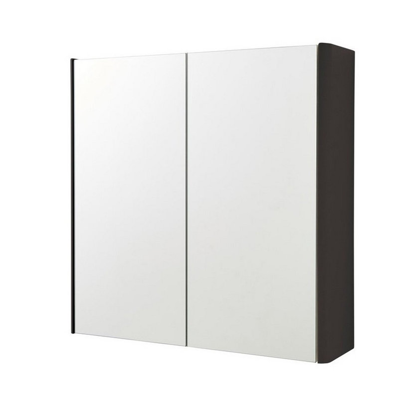 Clifton Wall Bathroom Cabinet, 65cm H x 60cm W x 12cm D, White