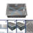 Nano Gray Stainless Steel Undermount Workstation Sink 27" X 19" - With Construction And Hygienic Design Rectangular Openable Pipe Lid Condensation Feature