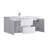 Hood-1 48.00 In. W X 19.70 In. D X 21.60 In. H Wall Mounting Bath Vanity In White Wood With White Top