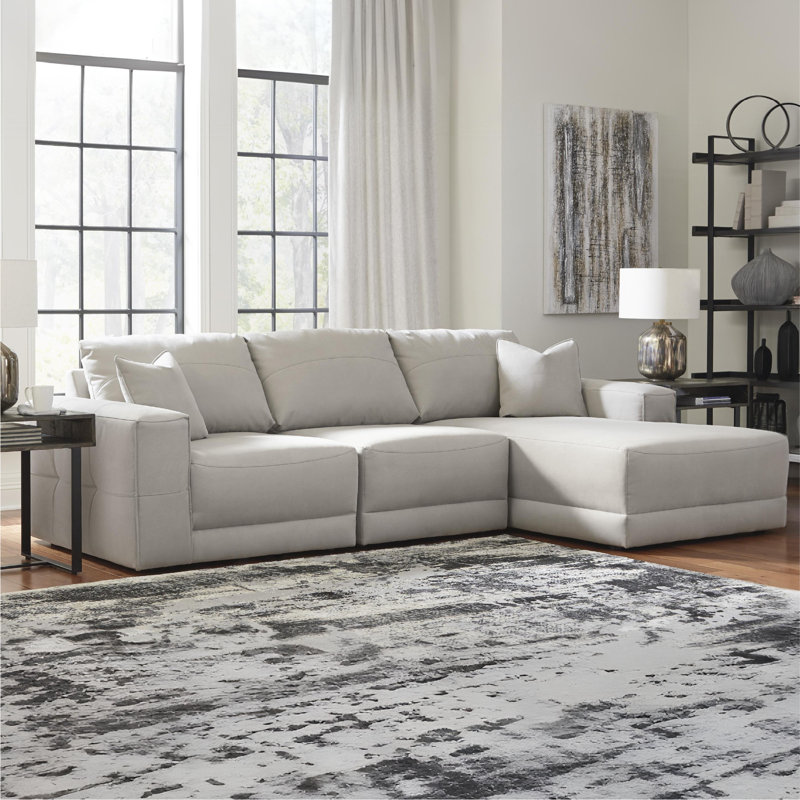 Gottwalt 126" Wide Modular Sofa & Chaise, Right Hand Facing