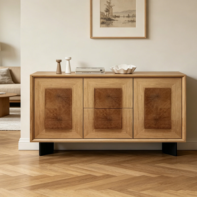 Buffet grande capacité multifonctionnel, H 35,43 po x l 62,99 po x P 15,75 po