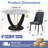 48" Modern Round Dining Table For 4-6 With Tempered Glass Tabletop-1892541048-1892541053