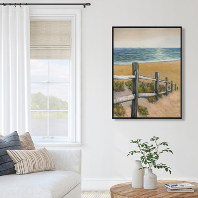 Quiet Seaside Print On Canvas
