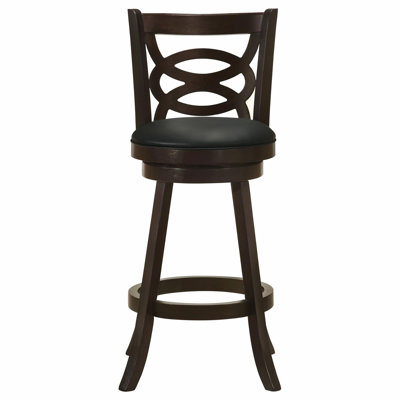 Cappuccino Swivel Bar Height Stool (Set Of 2)
