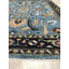 Tapis oriental en laine noué à la main bleu-61918193