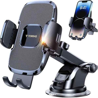 Supports de téléphone ultra-durables pour votre voiture 96 + LBS Support de téléphone de voiture à aspiration le plus fort, Certs de sécurité Camion support de voiture Camion pour tableau de bord Évent pour iPhone 17 16 15 14 Pro Max