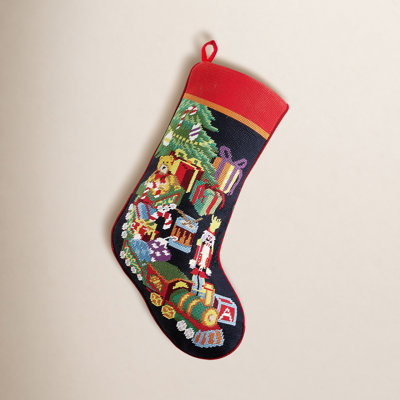 Mistletoe and Co. Needlepoint Stocking