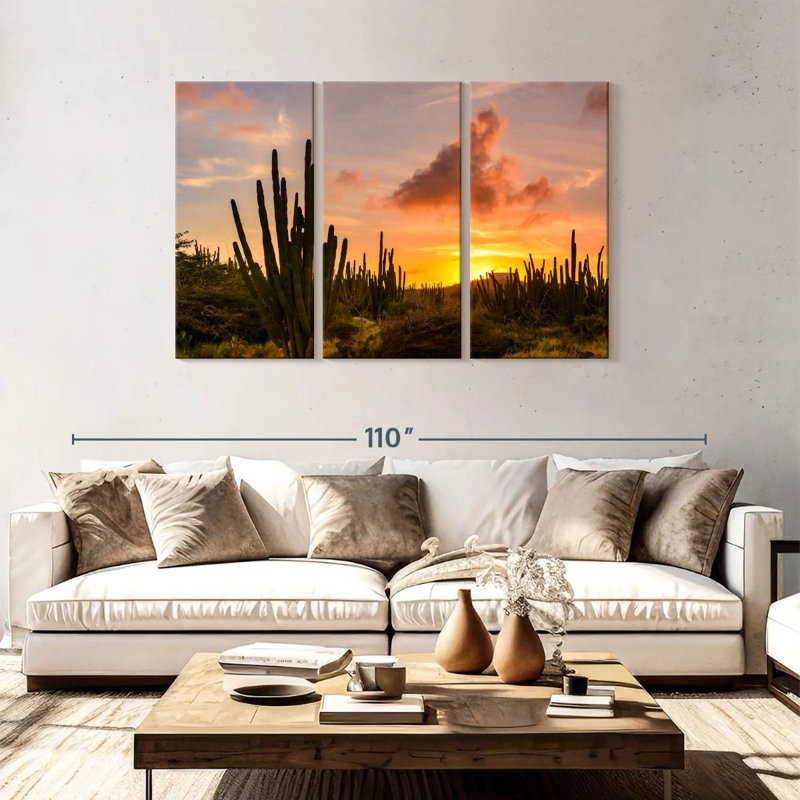 Harnek Cactus Sunset, 48" H x 74" W