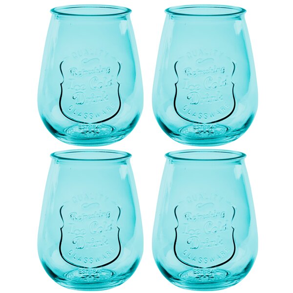 Home Essentials Vivid White Wine 4-Piece Glassware Set