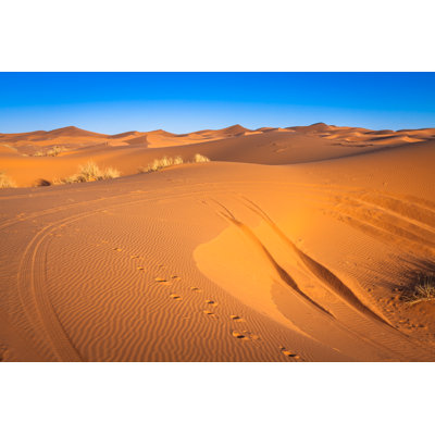 Sand Dunes In The Sahara Desert - Wrapped Canvas Print