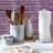 Premium Hand Painted Glass Linear Mosaic Tile-37287186