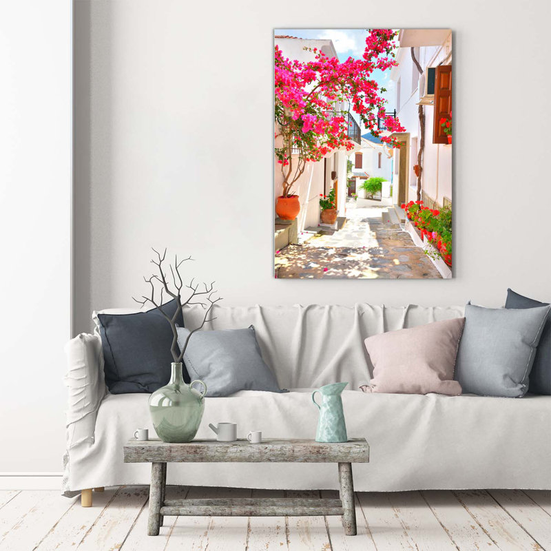 Greek Streets - Wrapped Canvas Print