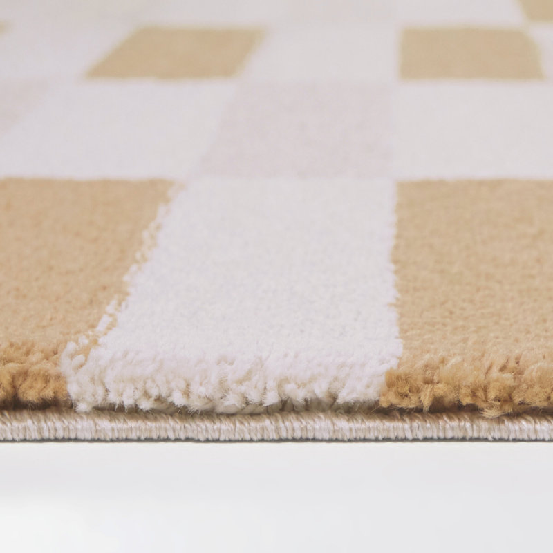 Bardeen Rust Modern Geometric Area Rug, Rectangle 7'10" x 10'