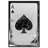 «Ace of Spades Reversed», reproduction d'impression sur toile-55280776