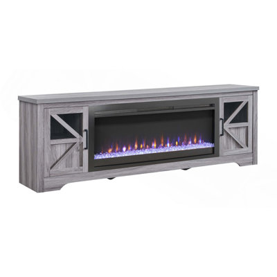 Electric Fireplace TV Stand with Safety Protection and Heating Function