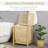 HOMCOM Bamboo Laundry Hamper With Lid-515336536-515336533
