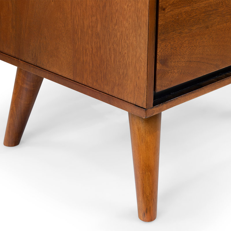Stalter 2 - Drawer Solid Wood Nightstand, Oak