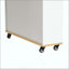 Îlot de cuisine mobile extensible avec rangement, chariot de cuisine avec plateau coulissant, armoire vitrée et roulettes verrouillables, poste de préparation multifonctionnel pour cuisine/salle à manger-47411108