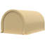 Abri d'auto robuste - 10 pi x 16 pi, beige, auvent en PE, pour voiture, outils, garage portatif beige, grande porte à fermeture à glissière, divers objets,