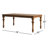 Simons Extendable Oak Solid Wood Base Dining Table