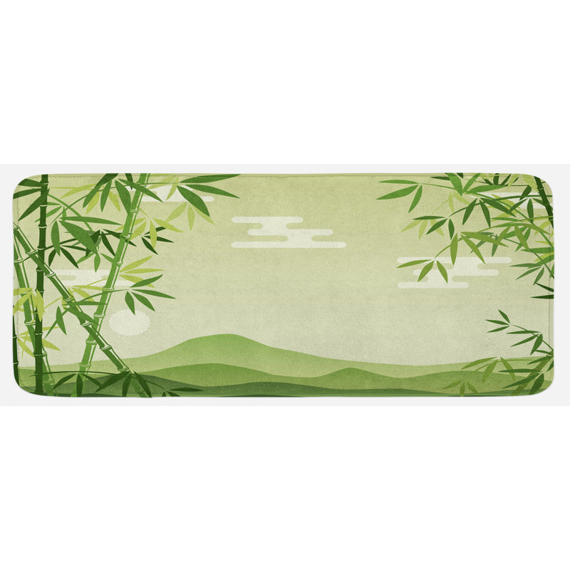 Eclectic Synthetic Water Resistant Kitchen Mat