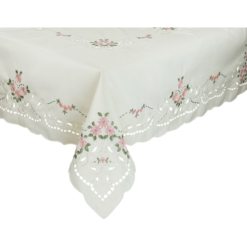 Nappe ronde 70 po Daisy, L 84 po x l 60 po, Blanc