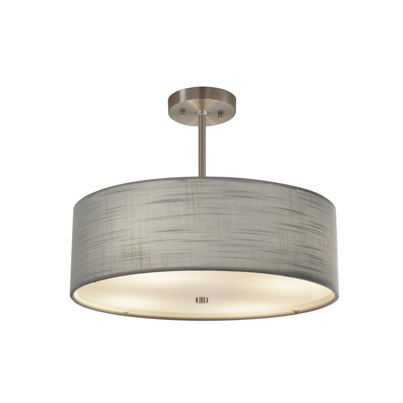 Wambaw 3 - Light Single Pendant, Gray, Nickel
