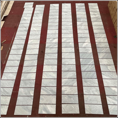 12*24 Carrara Marble, Gray marble, natural marble, for wall, OL textured finished, 3D fluted marble, natural stone, 1 box 4 pcs