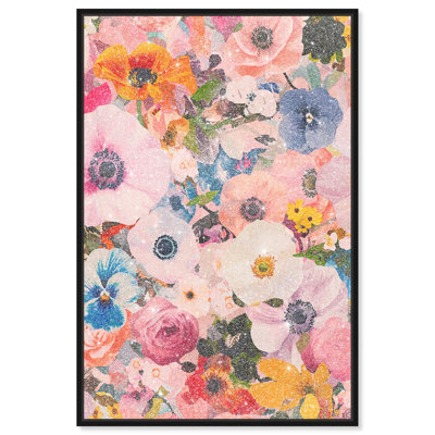 Oliver Gal Photobloom Two Floral and Botanical - Diamond Dust Framed Canvas Art