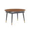 Table de salle à manger extensible moderne en bois de 47 à 78 po avec pieds en métal et 2 rallonges - sièges 4 à 10 po