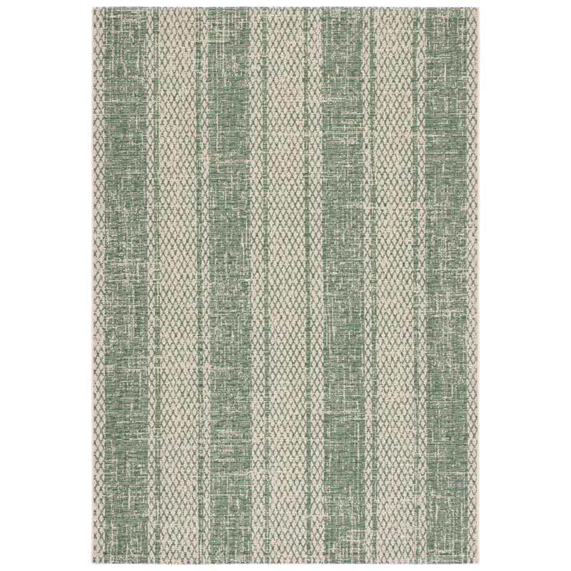 Tapis d'intérieur / extérieur à rayures Beedle Performance, Rectangle 2 pi 7 po x 5 pi