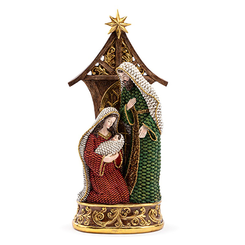Crèche de Noël, tissage de panier