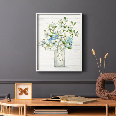 Dogwood Cluster II Framed Print - Solid Wood