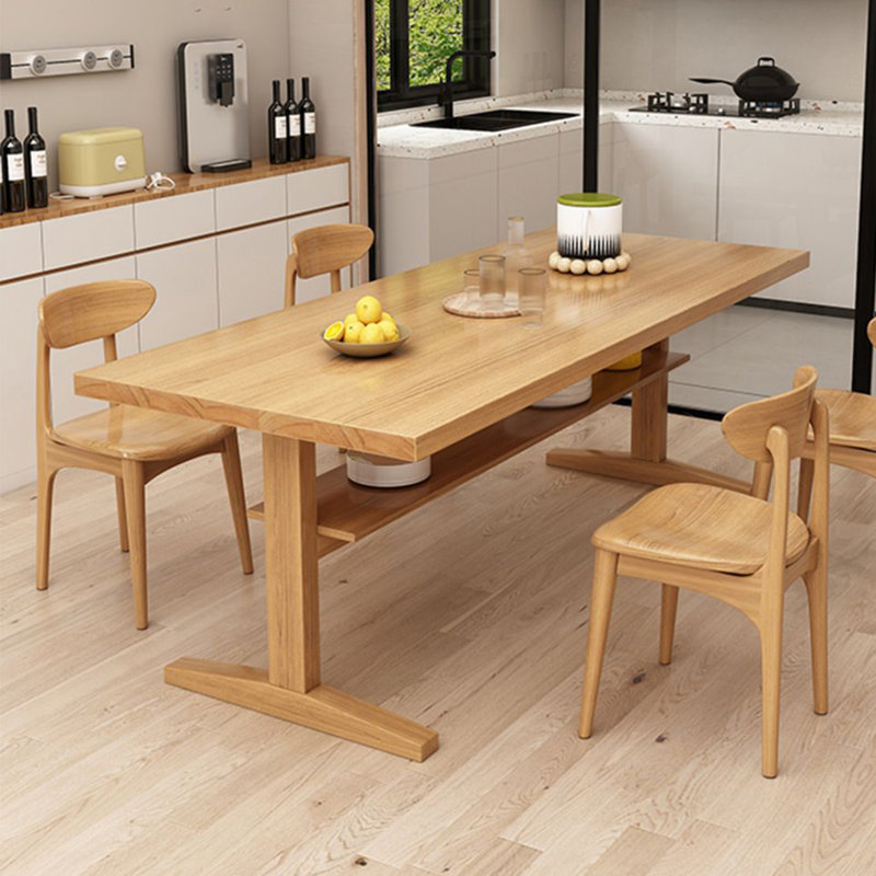 Table de salle à manger Burlywood, H 29,53 po x L 78,74 po x l 35,43 po
