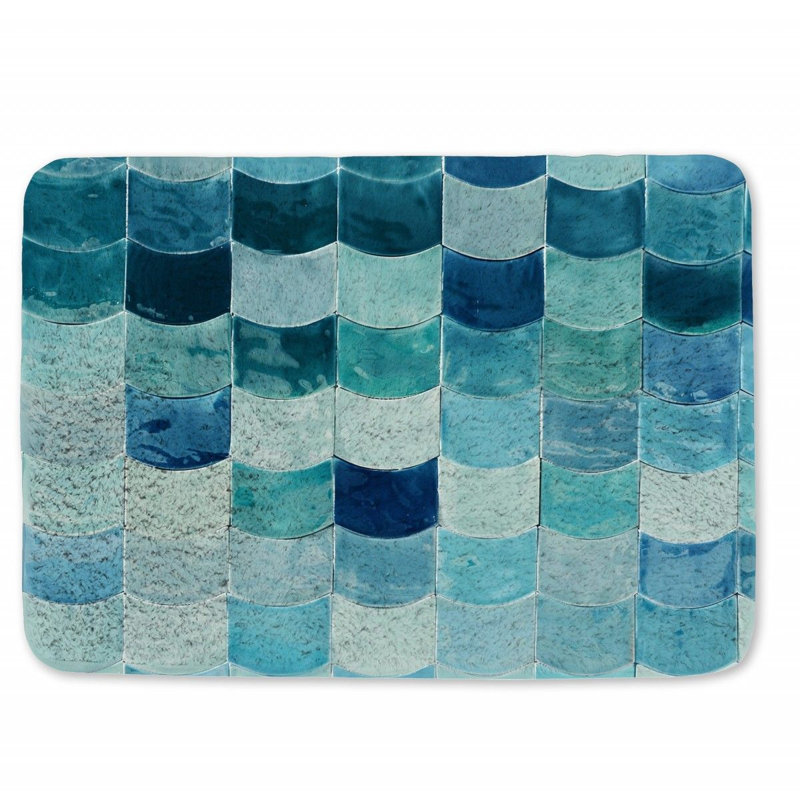 Chyan Microfiber / Microsuede Non-Slip Bath Mat, 17" W x 24" L