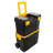 Stalwart Portable Tool Box with Wheels - 2-in-1 Tool Chest with Removable Storage Trays