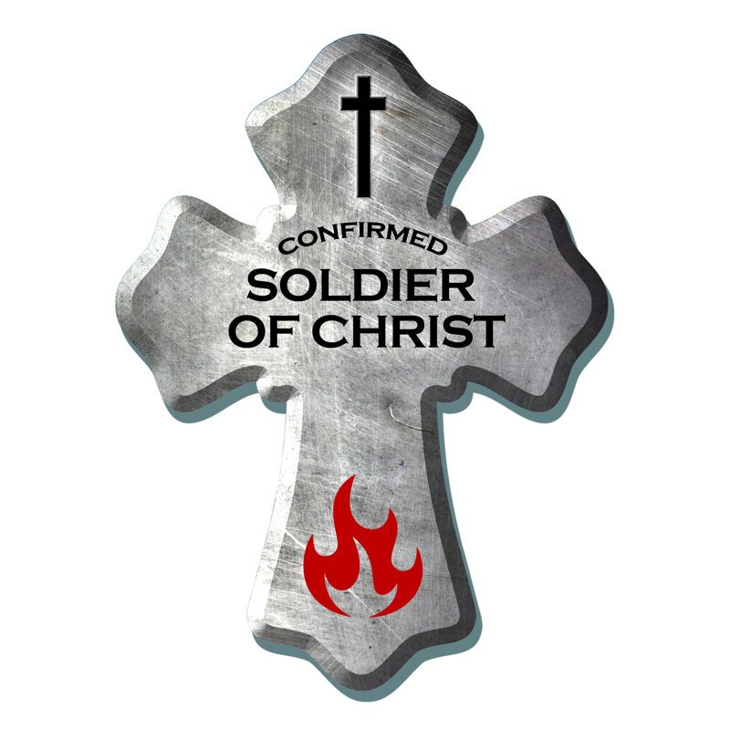 Soldat du Christ croix en bois