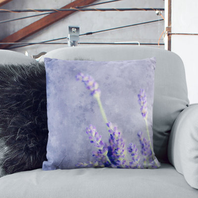 Pretty Lavender Cushion with Filling