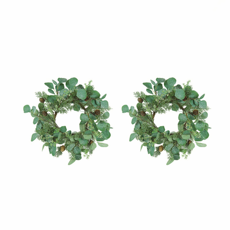 D14.2 "Ensemble de 2 bougies en eucalyptus