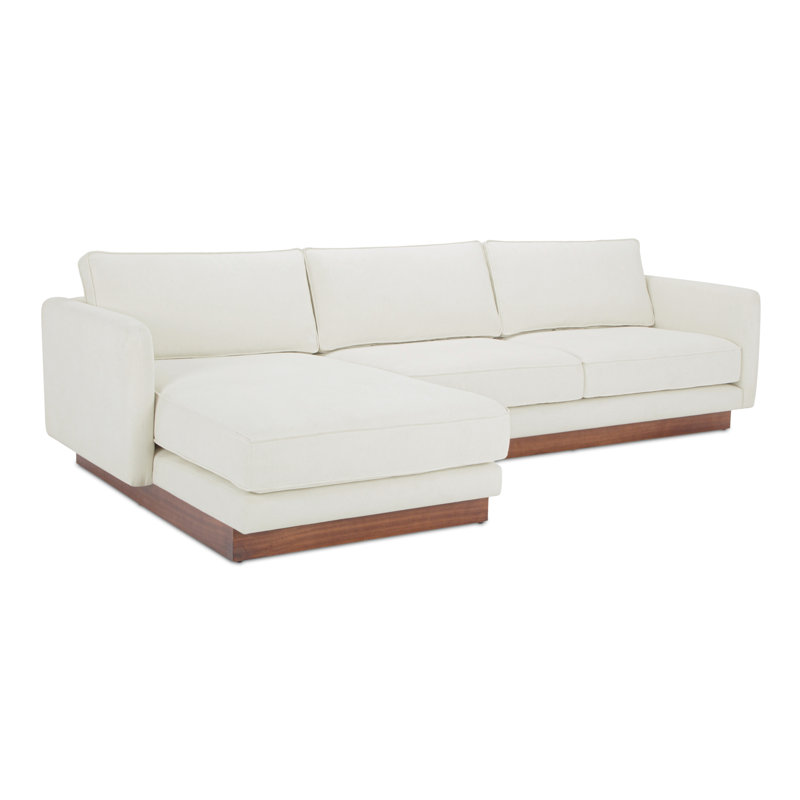 Vernon 2 - Piece Sofa & Chaise, White, Right Hand Facing