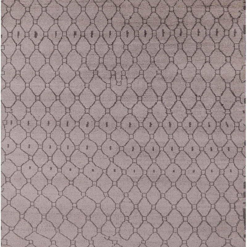 Tapis noir/brun, Carré 3 pi