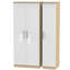 Yvette 3 Door Manufactured Wood Wardrobe-18860315-23704041