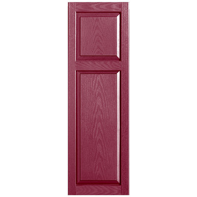 Custom Cottage-style Raised Panel Vinyl Shutters Pair
