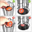 Porte-capsules de café rotatif pour le rangement de 32 dosettes