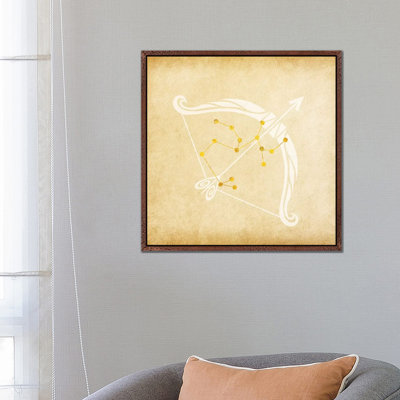 Independent Archer with Constellation 1 Piece Wall Art on Canvas