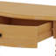 Petite console d'entrée en bois avec tiroir et tablette de rangement-2052653787