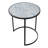 Set Of 2 Round End Table, Stacking Side Tables With Sturdy Metal Frame For Small Space,Living Room, Office
