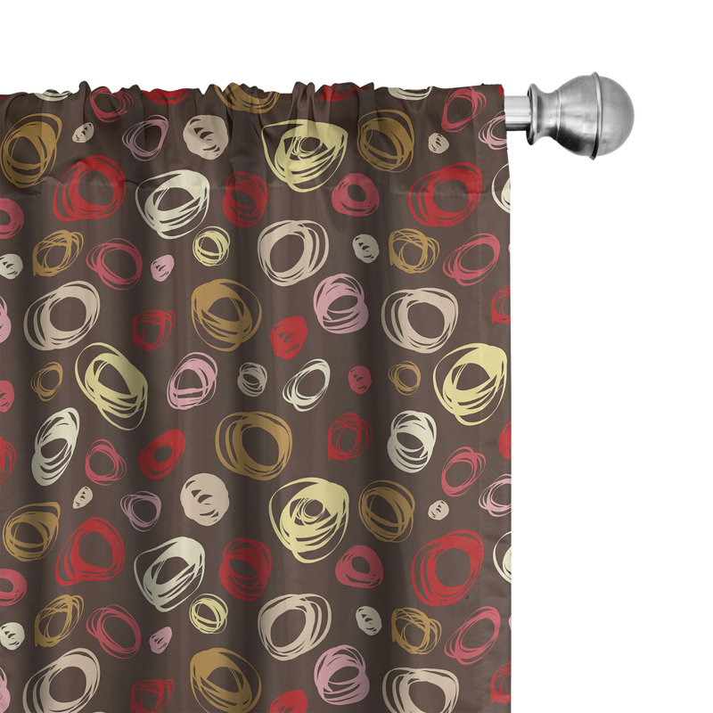 Semi Sheer Curtain Pair, 28" W x 95" L